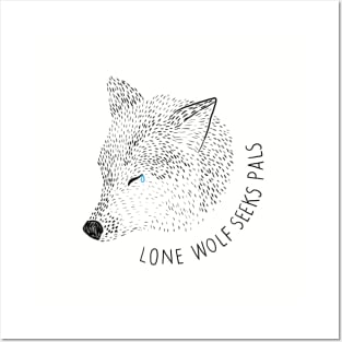 Lone Wolf Seeks Pals Posters and Art
